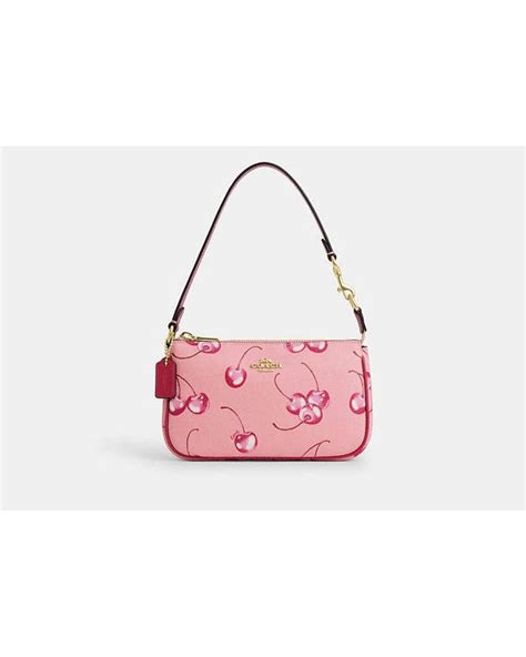 coach pink cherry print.